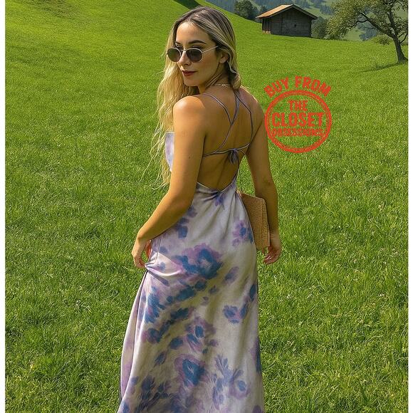 ZARA Blogger Fave!!! Flowy Maxi Slip Dress NWT – Ethereal Elegance 🌸 - Picture 5 of 16